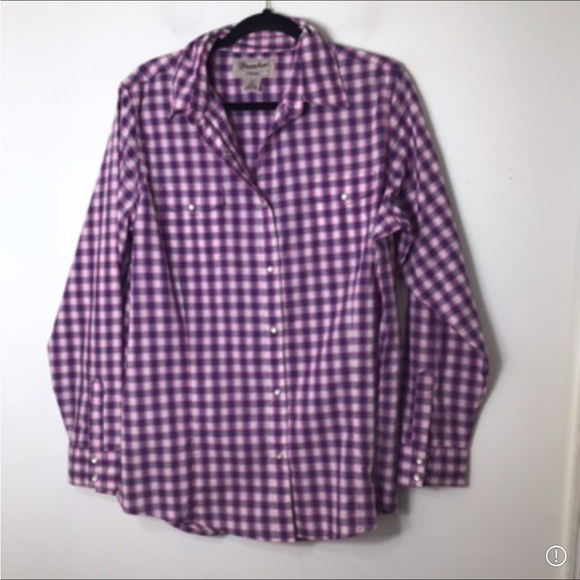 Wrangler pearl snap button up button down shirt women xl purple cotton western - Picture 1 of 7